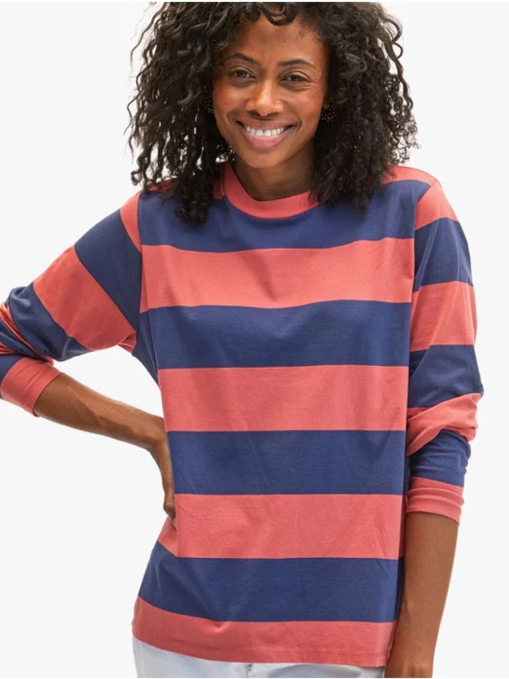 Clare V Striped Long Sleeve Tee NWT